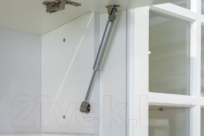 Шкаф навесной Mobi Ливерпуль (белый/ясень ваниль НМ-1012-100 ПВХ)