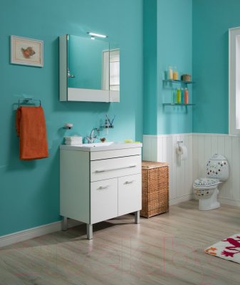 Шкаф с зеркалом для ванной Aquanet Верона 75 / 175381