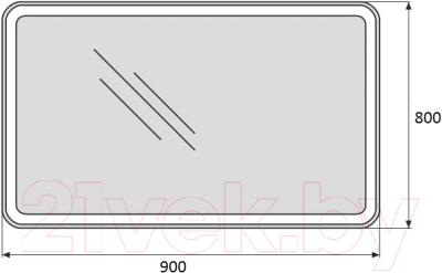 Зеркало BelBagno SPC-MAR-900-800-LED-TCH