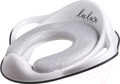 Детская накладка на унитаз Maltex Лулу / 6150 (белый/черный) - фото