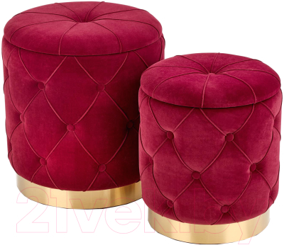 Комплект мягкой мебели Halmar Polly / V-CH-Polly-Pufa-Bordowy - фото