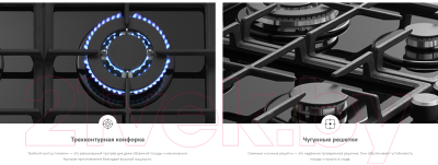 Газовая варочная панель Haier HHX-G64CWW