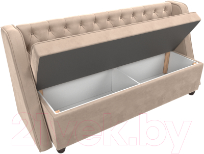 Скамья кухонная мягкая Лига Диванов Лофт 239 / 104545 (велюр, бежевый)