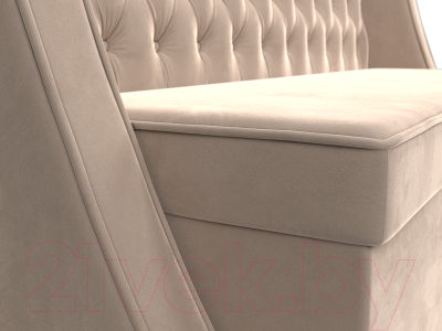 Скамья кухонная мягкая Лига Диванов Лофт 239 / 104545 (велюр, бежевый)