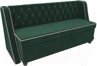 Скамья кухонная мягкая Лига Диванов Лофт 239 / 104548 (велюр, зеленый)