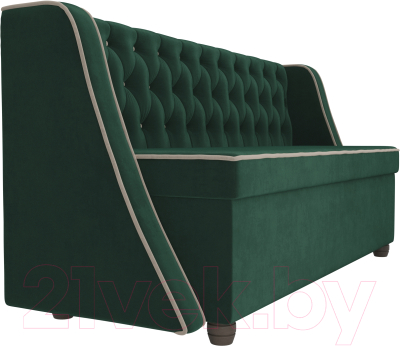 Скамья кухонная мягкая Лига Диванов Лофт 239 / 104548 (велюр, зеленый)