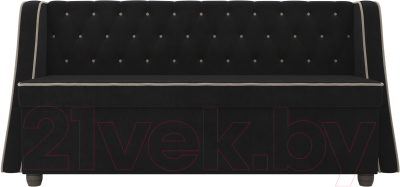 Скамья кухонная мягкая Лига Диванов Лофт 239 / 104552 (велюр, черный)