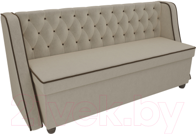 Скамья кухонная мягкая Лига Диванов Лофт 239 / 104553 (микровельвет, бежевый)
