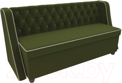 Скамья кухонная мягкая Лига Диванов Лофт 239 / 104554 (микровельвет, зеленый)