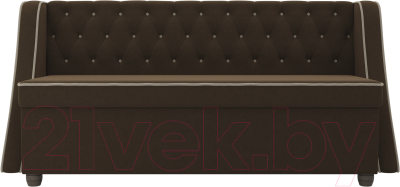 Скамья кухонная мягкая Лига Диванов Лофт 239 / 104555 (микровельвет, коричневый)