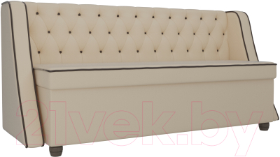 Скамья кухонная мягкая Лига Диванов Лофт 239 / 104561 (экокожа, бежевый) - фото