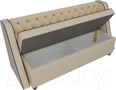 Скамья кухонная мягкая Лига Диванов Лофт 239 / 104561 (экокожа, бежевый)