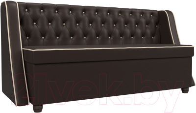 Скамья кухонная мягкая Лига Диванов Лофт 239 / 104563 (экокожа, коричневый) - фото
