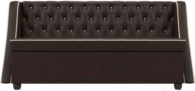 Скамья кухонная мягкая Лига Диванов Лофт 239 / 104563 (экокожа, коричневый)