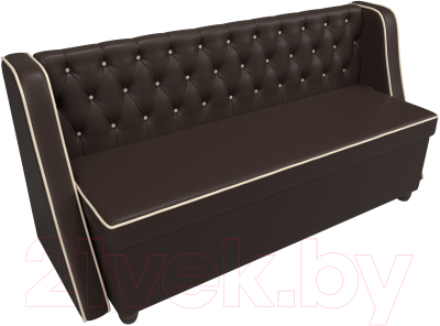 Скамья кухонная мягкая Лига Диванов Лофт 239 / 104563 (экокожа, коричневый)