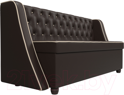 Скамья кухонная мягкая Лига Диванов Лофт 239 / 104563 (экокожа, коричневый)