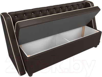 Скамья кухонная мягкая Лига Диванов Лофт 239 / 104563 (экокожа, коричневый)