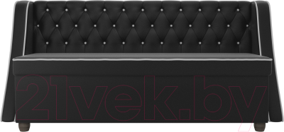 Скамья кухонная мягкая Лига Диванов Лофт 239 / 104564 (экокожа, черный)