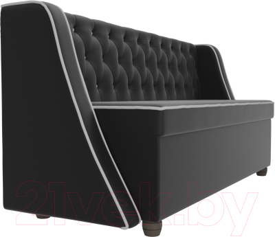 Скамья кухонная мягкая Лига Диванов Лофт 239 / 104564 (экокожа, черный)