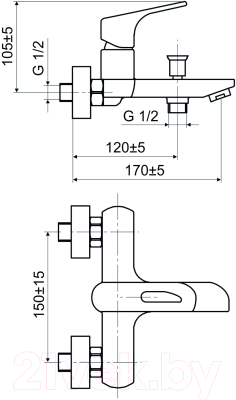 Смеситель Slovarm EG.3515-150