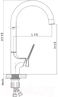 Смеситель Slovarm EF.3508.A