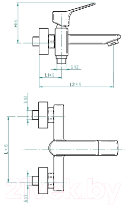 Смеситель Slovarm EF.3515/I-150