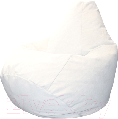 Бескаркасное кресло Flagman Груша Мега Г3.5-01 (Verona 01/White) - фото