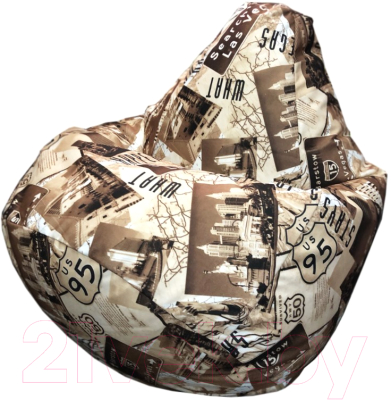 Бескаркасное кресло Flagman Груша Макси Г2.5-146 (Las Vegas) - фото