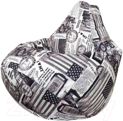 Бескаркасное кресло Flagman Груша Макси Г2.5-144 (Traffic 5) - фото