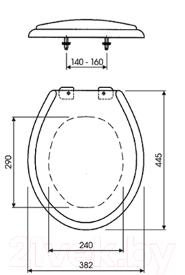 Сиденье для унитаза Slovarm T-3542
