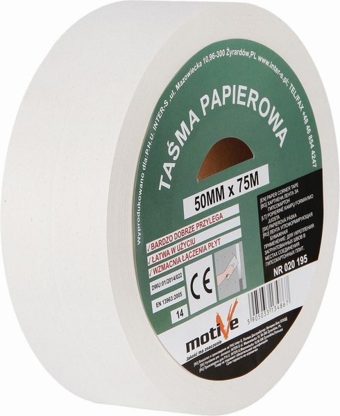 Бумажная лента Motive Для гипсокартона 0.050x75м / 020195 - фото