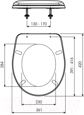 Сиденье для унитаза Slovarm P-3558