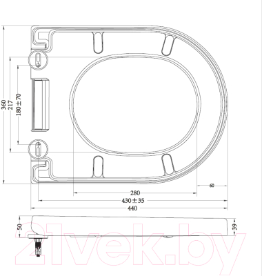 Сиденье для унитаза BelBagno Norma BB865SC