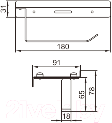 Держатель для туалетной бумаги Ledeme L506