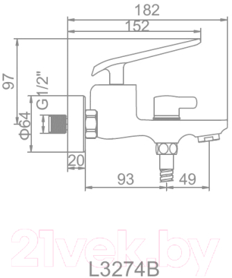 Смеситель Ledeme L3274B