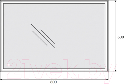 Зеркало BelBagno SPC-GRT-600-800-LED-TCH