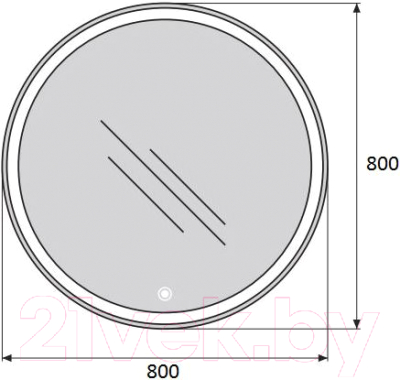 Зеркало BelBagno SPC-RNG-800-LED-TCH