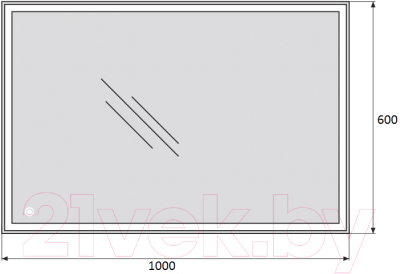 Зеркало BelBagno SPC-GRT-1000-600-LED-TCH