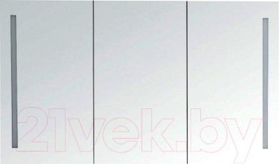 Шкаф с зеркалом для ванной BelBagno SPC-3A-DL-BL-1200 - фото