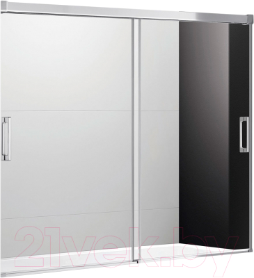 Стеклянная шторка для ванны Cezares TANDEM-SOFT-VF-2-190/145-C-Cr-IV - фото