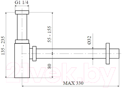 Сифон Slovarm P-970KS