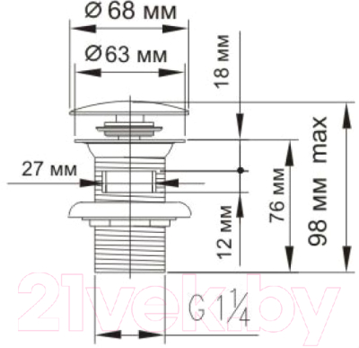 Донный клапан Zollen SP90001