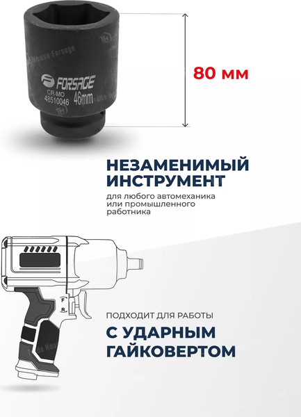 Головка слесарная Forsage F-48510046(7128)