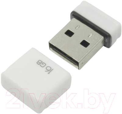 USB flash накопитель Qumo Nano 16GB White / QM16GUD-NANO-W