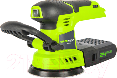Эксцентриковая шлифовальная машина Greenworks G24ROS 24V / 3100107 - фото