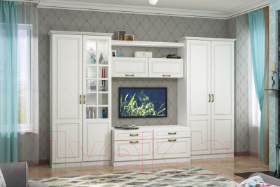 Полка Mobi Ливерпуль (белый/ясень ваниль НМ-1012-100 ПВХ)