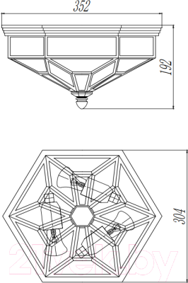 Потолочный светильник Maytoni Zeil H356-CL-03-CH