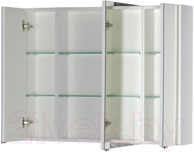 Шкаф с зеркалом для ванной Aquanet Латина 100 / 179636