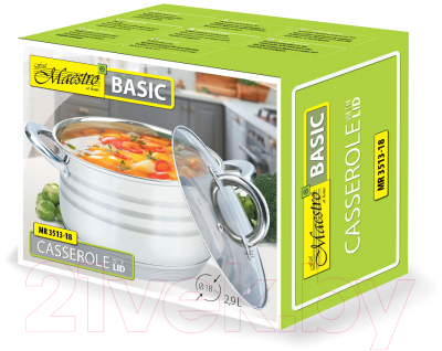 Кастрюля Maestro Basic MR-3513-18 - фото