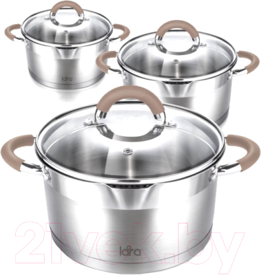Набор кастрюль Lara LR02-119 - фото